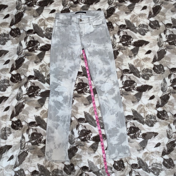J Brand Rail Distressed Straight Leg Jean in Fame - Picture 5 of 8